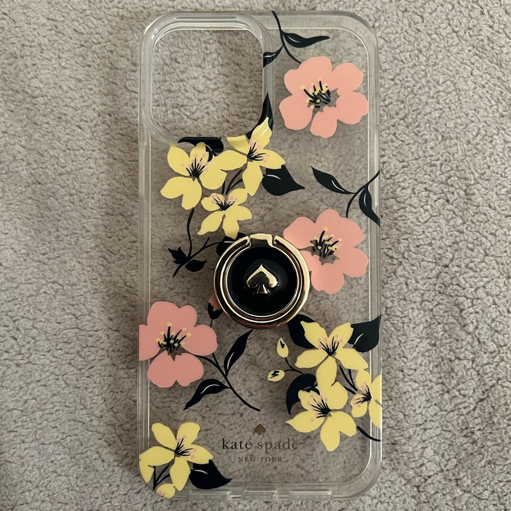 Kate Spade Floral phone case with stability ring